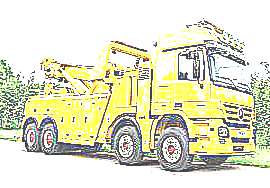 Эвакуатор для грузовиков (рисунок)